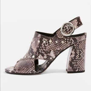NWT TopShop Nixie Block heel sandals - Size 8.5